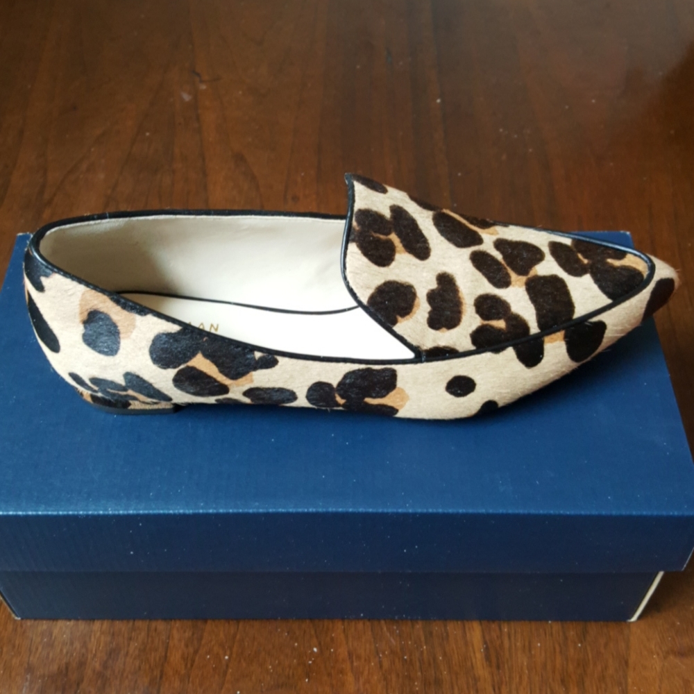24:07- Cole Haan Real Fur Leopard Loafers